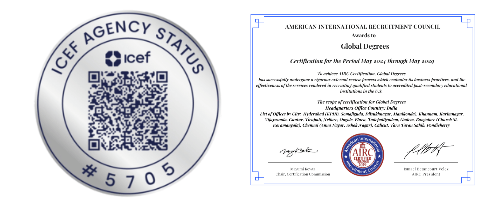 Certification Global Degrees