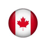 canada round flag
