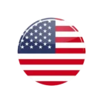 usa round flag